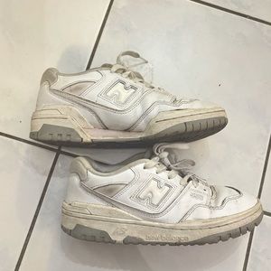 New Balance White 550s